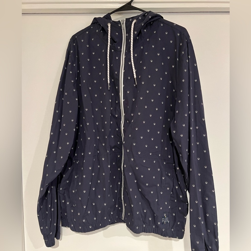 Blue skulls light jacket